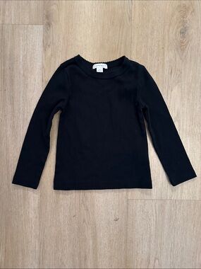 Crewcuts Black Long Sleeve Crewneck Top